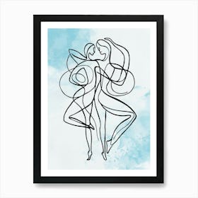 Two Women Dancing Art Print