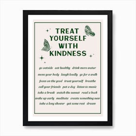 treat yourself with kindness Poster