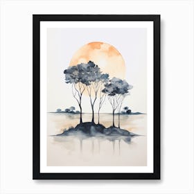 Watercolour Of Hyams Beach   New South Wales Australia 3 Art Print