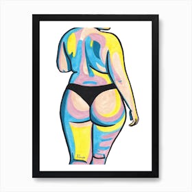 Bubblegum Booty Nude Art Print