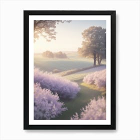 Field Of Lilacs Art Print