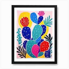 Cactus, Matisse style 1 Art Print