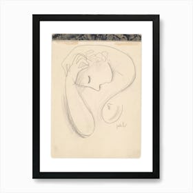 Head Of A Woman, Mikuláš Galanda Art Print