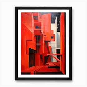 Abstract Geometric Architecture 2 Art Print