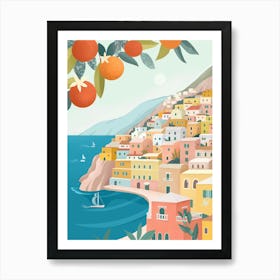 Positano Coast, Italy Art Print