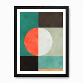 Colorful geometric harmony 1 Art Print