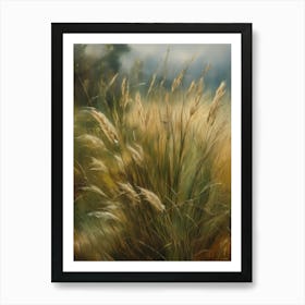 Wild grass, old oil painting,Colorado Arts, Vermont Arts,Montana Arts,Alaska Arts16 Art Print