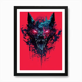 Wolf Head 2 Art Print