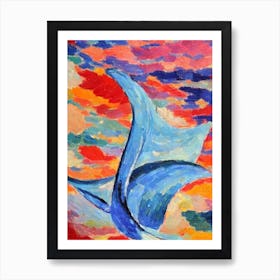 Blue Whale Matisse Inspired Art Print