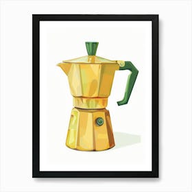 Gold Coffee Maker 1 Art Print