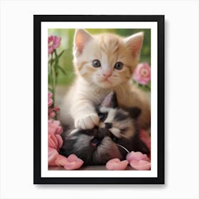 Cute Kittens 3 Art Print