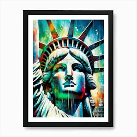 Statue Of Liberty Close Up Art Print