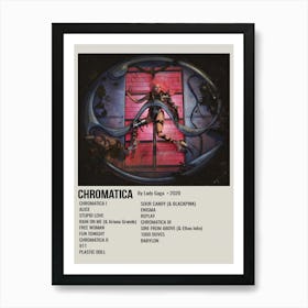 Chromatica By Lady Gaga 2020 Poster Art Print