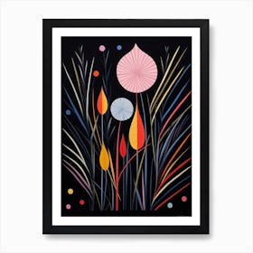 Fountain Grass 3 Hilma Af Klint Inspired Flower Illustration Art Print