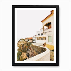 Portugal Cliffside Town Art Print