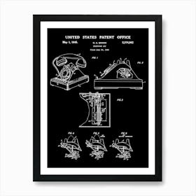 1945 Telephone Set Patent Art Print