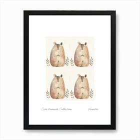 Cute Animals Collection Hamster 1 Art Print