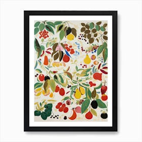 Pepino Fruit Drawing 1 (4) Art Print