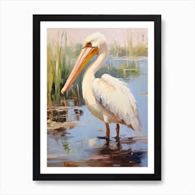 Bird Painting Pelican 1 Art Print