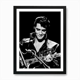 Elvis Presley By Person Art Print