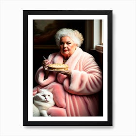 Portrait Of An Old Lady Art Print