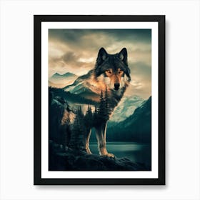 Wolf Painting Art Print