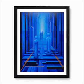 Linear Progression Abstract 11 Art Print