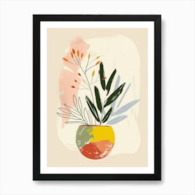 Golden Shadows Of The Atomic Age Mid Century Style Art Print