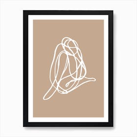 Tangled Lines Woman 3 Art Print