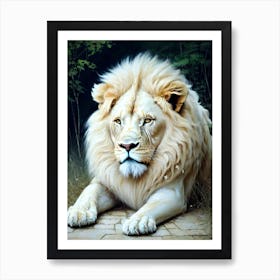 Lion art 60 Art Print