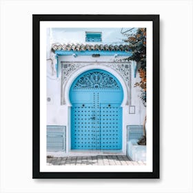 Blue Door In Morocco 8 Art Print