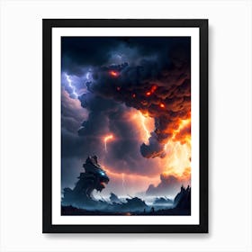 Lightning Storm Art Print