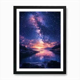 Milky Over The Water 2 Art Print