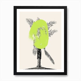 Tropical Tree Green Art Print