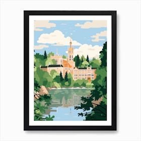 Luxembourg 1 Travel Illustration Art Print