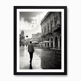 Palermo, Italy,  Black And White Analogue Photography  4 Art Print