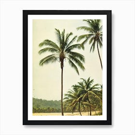 Kudle Beach Karnataka India Vintage Art Print