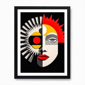 Abstract Illustration Of A Woman And The Cosmos 34 Art Print