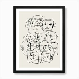 Faces Art Print