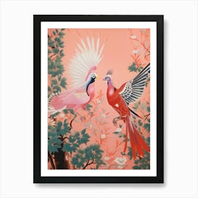 Vintage Japanese Inspired Bird Print Pheasant 3 Art Print