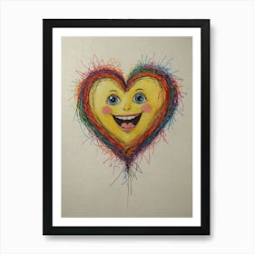 Happy Heart Art Print