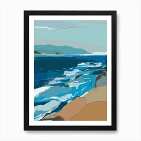 Coastline Art Print