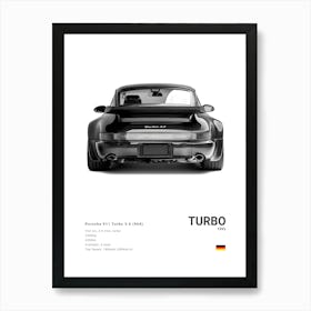 Porsche 964 Turbo Art Print