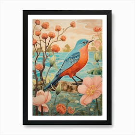 Eastern Bluebird 4 Detailed Bird Painting Art Print