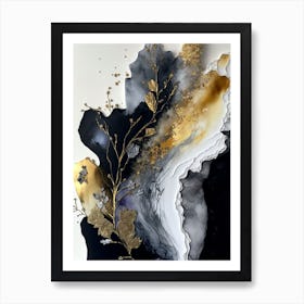 Elegant Marble Abstract Painting 5 Art Print