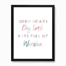 Open Heart Art Print