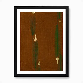 Vintage Ukiyo-e Woodblock Print Of Japanese Textile, Shima Shima, Furuya Korin (222) Art Print