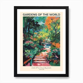 Central Park Conservatory Garden Usa Gardens Of The World Poster Art Print