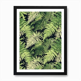 Pattern Poster Tassel Fern 3 Art Print