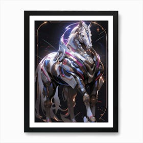 Futuristic Horse 2 Art Print